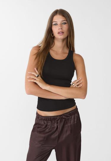 Stradivarius Майка со спиной-борцовкой