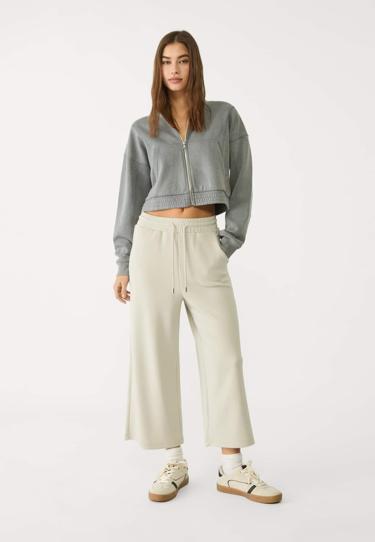 Stradivarius Брюки-кюлоты из струящейся ткани SOFT TOUCH