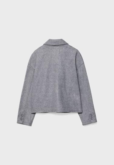 Stradivarius Куртка из мягкой блестящей ткани