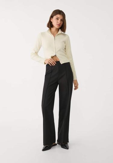 Stradivarius Брюки из интерлока со швом