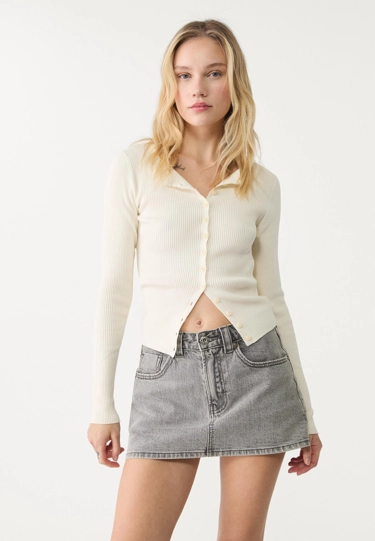 D62 джинсовая юбка-шорты