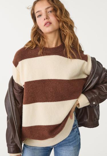 Stradivarius Свитер из ткани SOFT TOUCH
