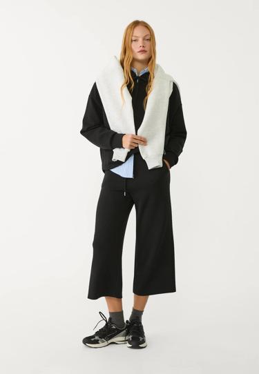 Stradivarius Мягкие струящиеся брюки-кюлоты