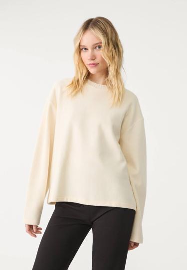 Stradivarius Трикотажная футболка с круглым вырезом