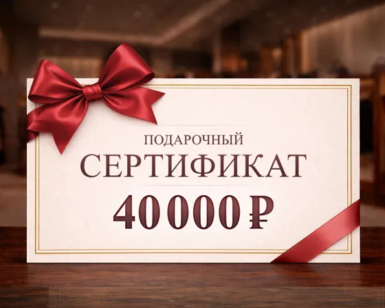 Подарочный сертификат номиналом 40000 рублей