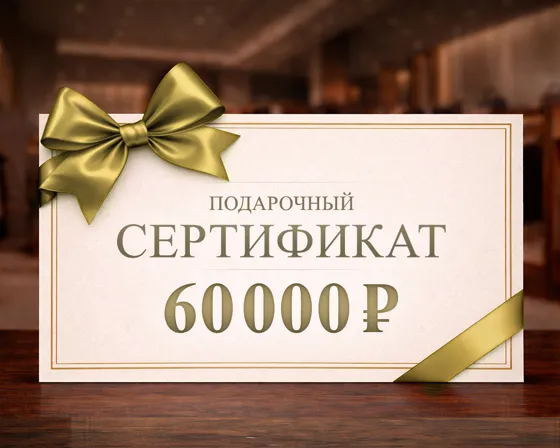 Подарочный сертификат номиналом 60000 рублей