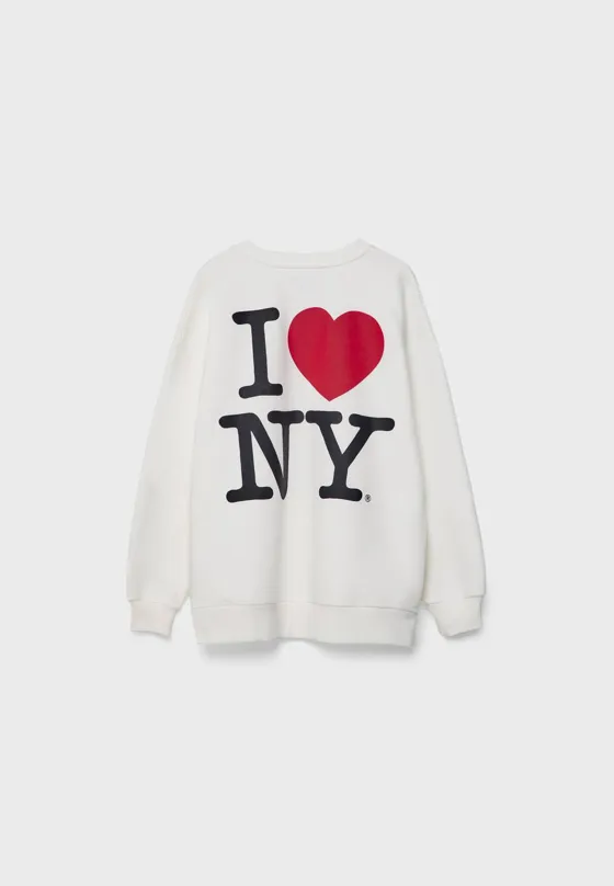 Толстовка оверсайз I love NY
