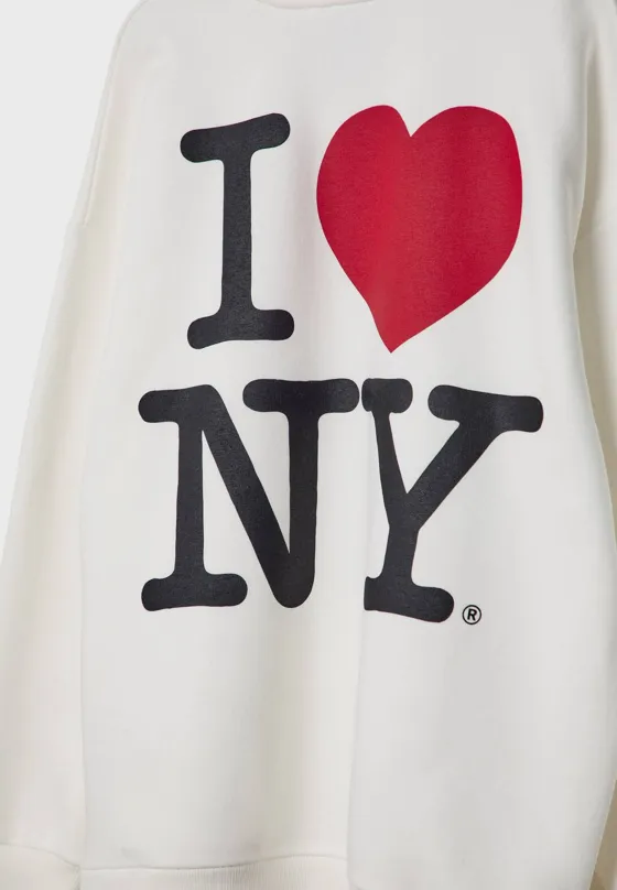Толстовка оверсайз I love NY