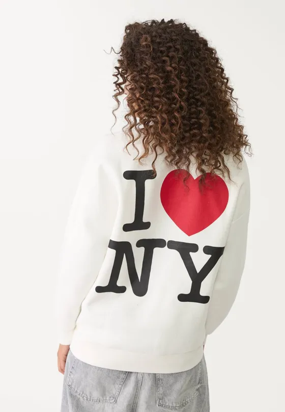 Толстовка оверсайз I love NY