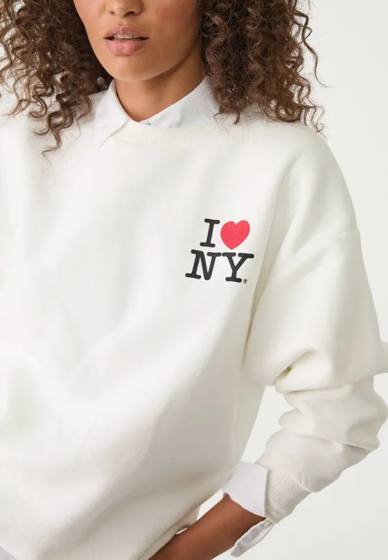 Толстовка оверсайз I love NY