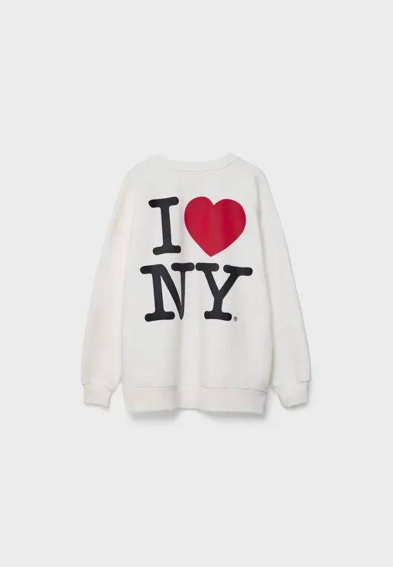 Толстовка оверсайз I love NY