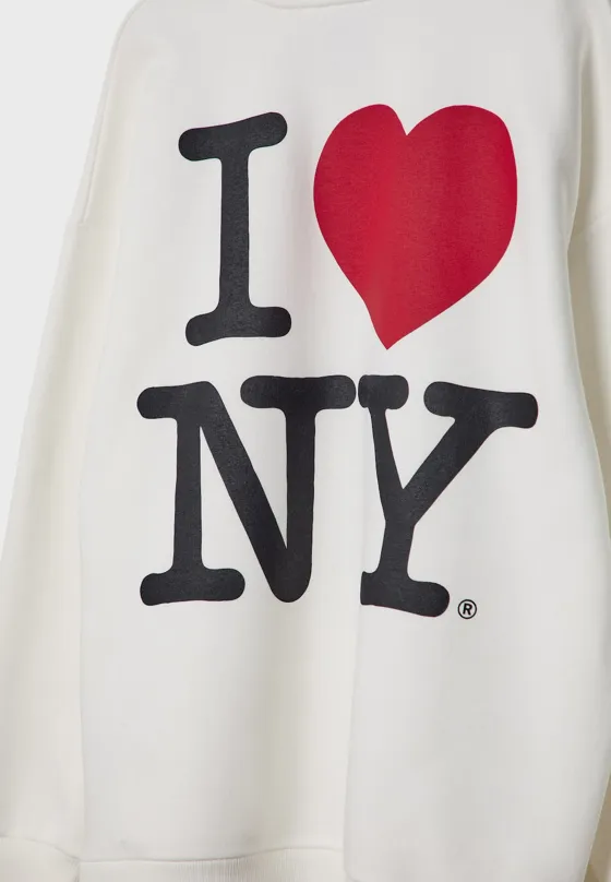 Толстовка оверсайз I love NY