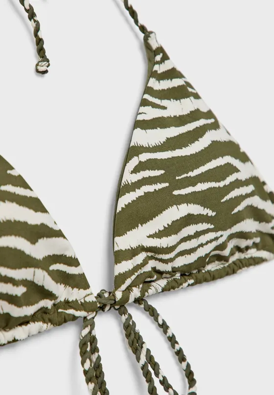 Топ бикини с анималистическим принтом