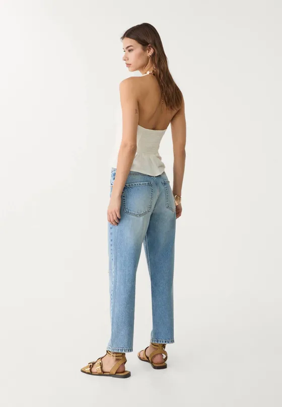 Джинсы mom fit