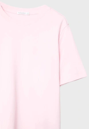 Базовая футболка классического кроя из плотной ткани- Заказать в России