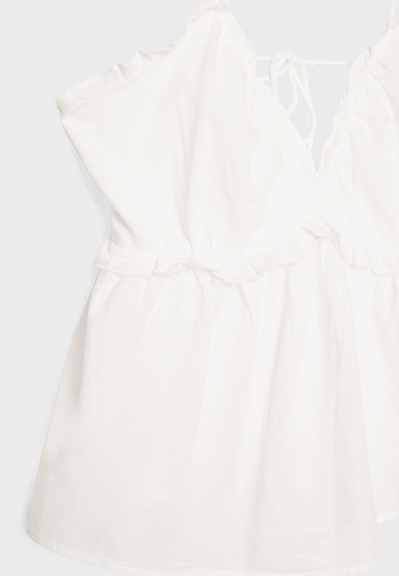 Топ на бретельках с завязками