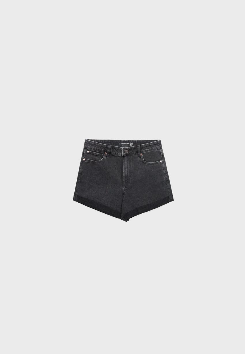 Шорты mom fit облегающего кроя D85