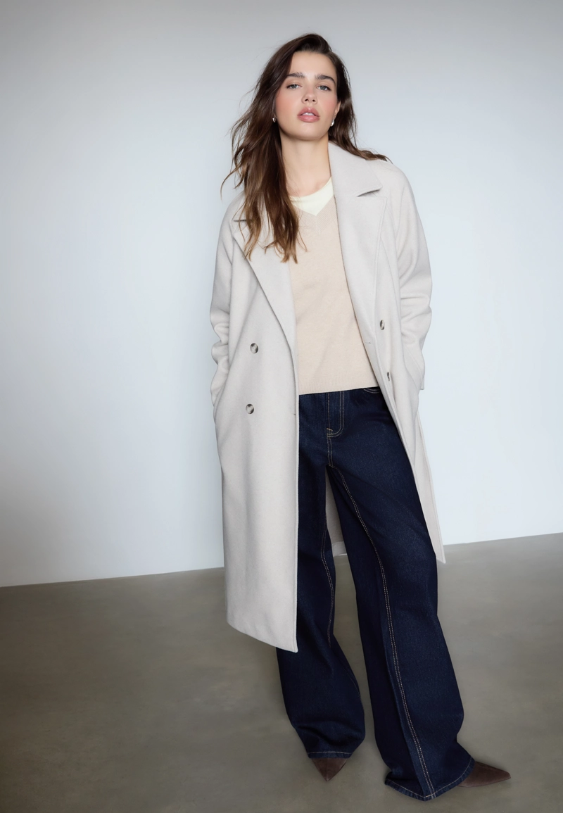 Тренч из мягкой ткани