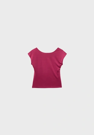 Футболка с открытой спиной- Заказать в России