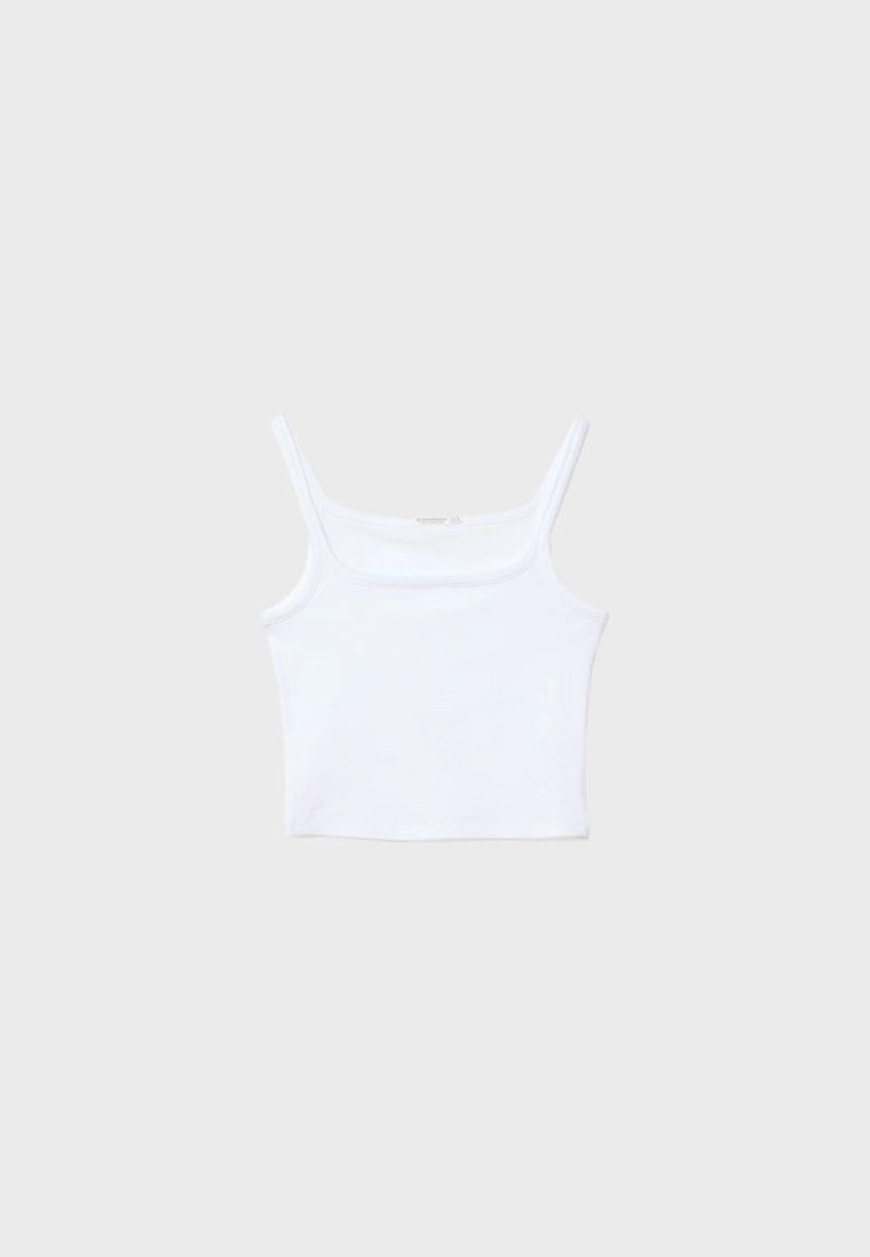 Эластичный топ на бретельках