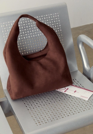 Сумка на плечо из искусственной замши- Заказать в России