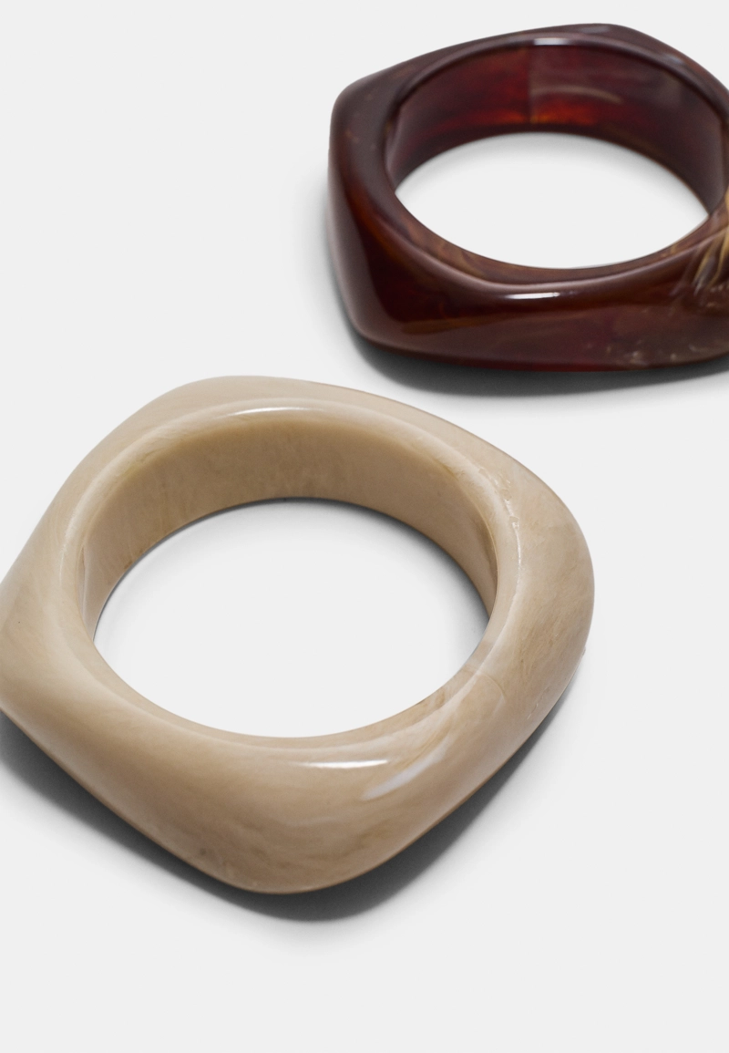 Набор из 2 жестких браслетов