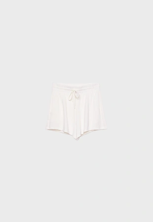 Мягкие шорты с декоративной отстрочкой- Заказать в России