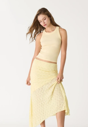 Кружевная юбка-миди- Заказать в России