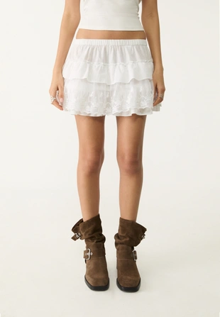 Юбка-брюки с оборками- Заказать в России