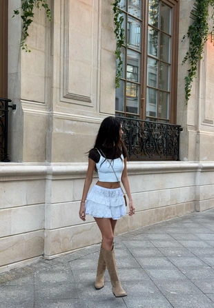 Юбка-брюки с оборками- Заказать в России