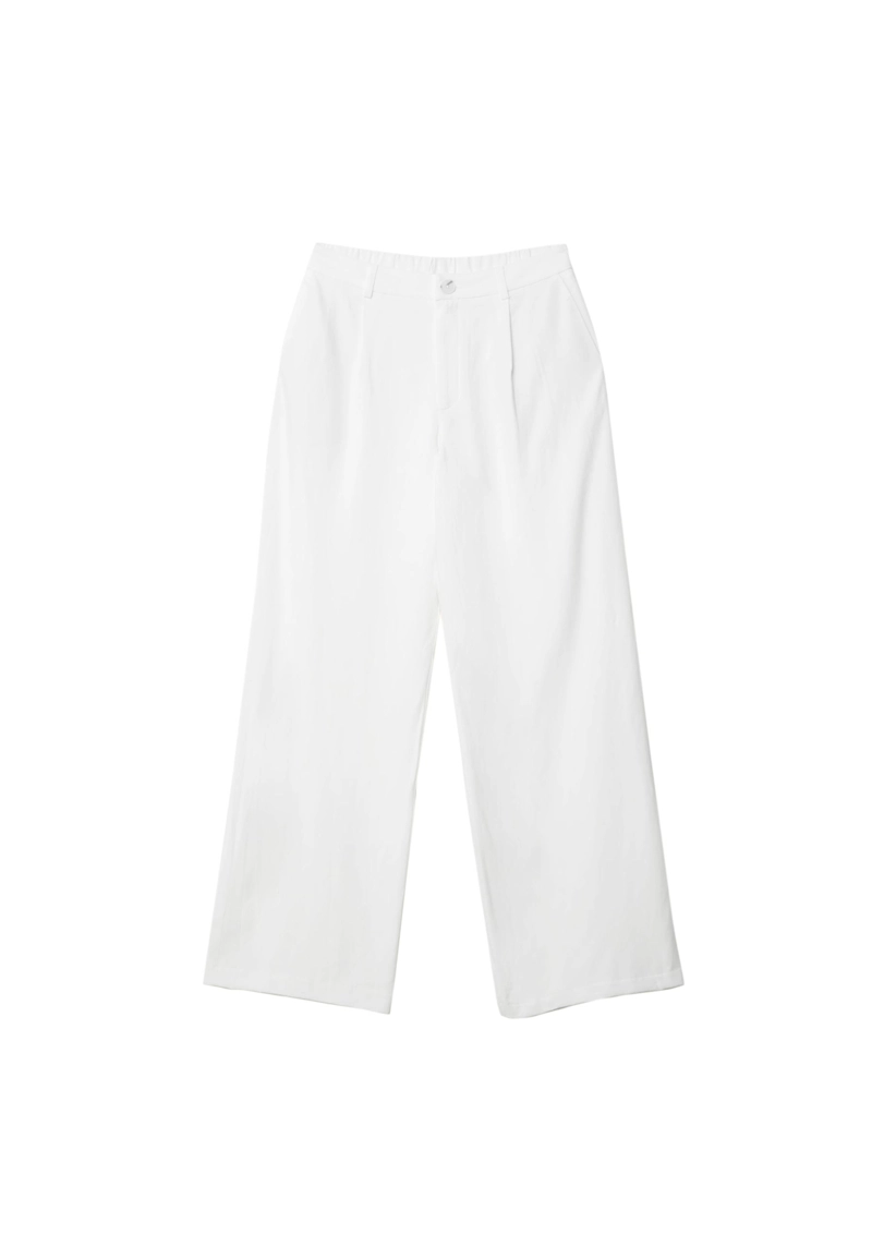 Прямые льняные брюки