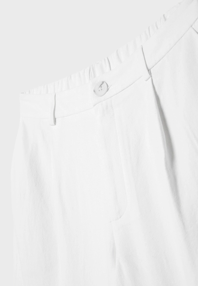 Прямые льняные брюки