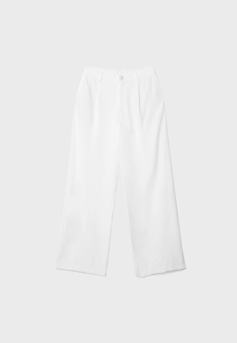 Прямые льняные брюки