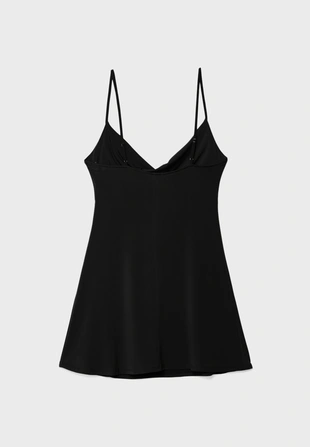 Короткое платье с плавным вырезом- Заказать в России