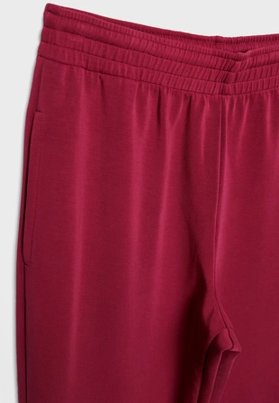 Брюки из мягкой ткани с прямыми штанинами- Заказать в России