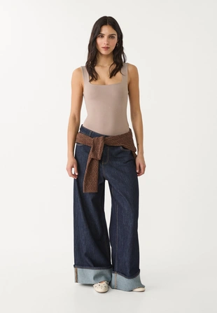 Боди из полиамида с квадратным вырезом- Заказать в России