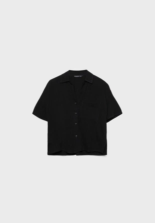 Купить Stradivarius Рубашка с короткими рукавами из льна