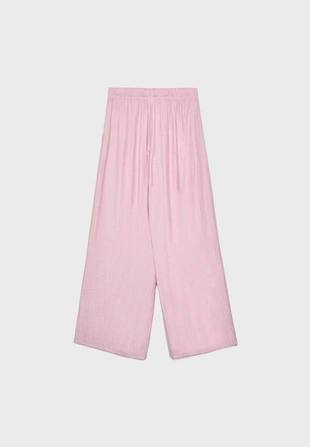 Длинные струящиеся брюки с текстурой- Заказать в России