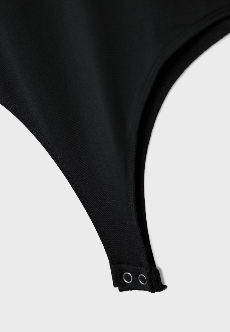 Боди с длинными рукавами из полиамида