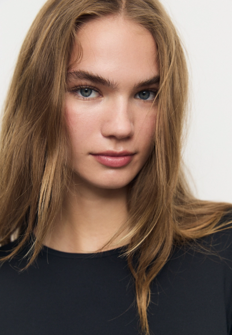 Боди с длинными рукавами из полиамида