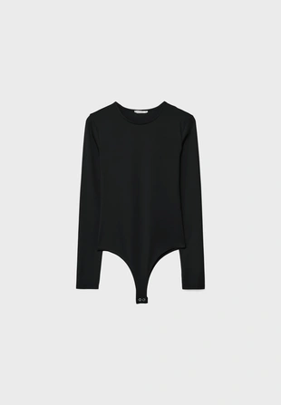 Боди с длинными рукавами из полиамида- Заказать в России