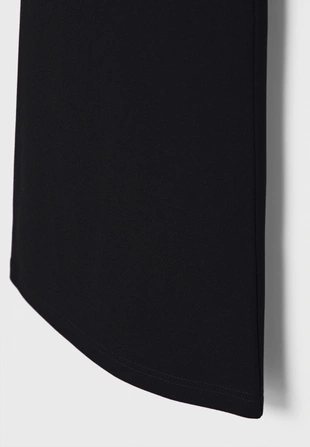 Брюки клеш из гладкого трикотажа- Заказать в России