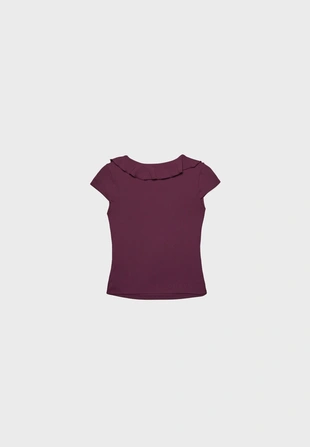 Топ из полиамида с оборками- Заказать в России