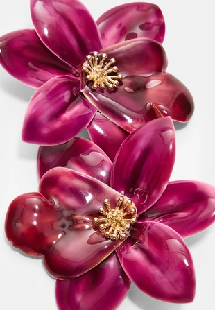 Серьги в виде цветка орхидеи- Заказать в России