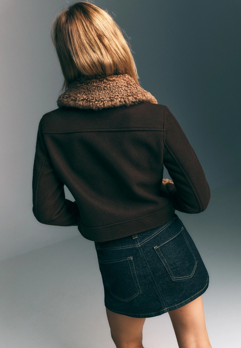 D62 Джинсовая юбка-шорты