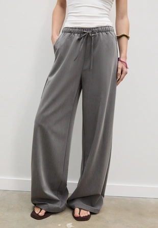 Длинные струящиеся нарядные брюки- Заказать в России