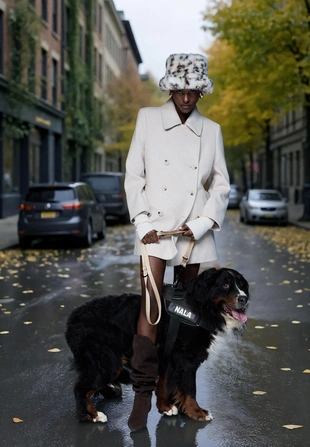 Панама из искусственного меха- Заказать в России