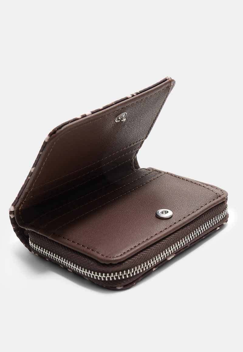 Кошелек на молнии с принтом