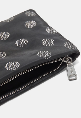 Плоская косметичка с блестящей отделкой- Заказать в России