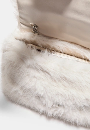 Прямоугольная сумка через плечо из искусственного меха- Заказать в России